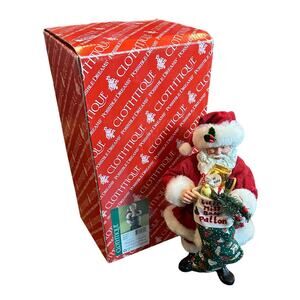RARE ! HTF 2007 Clothtique Possible Dreams “Santa’s Treats" 800059 Dept. 56